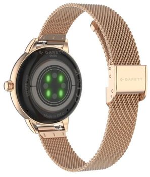 Smartwatch damski Garett Stella różowe złoto mesh AMOLED 1,1″ + biały pasek (7).jpg